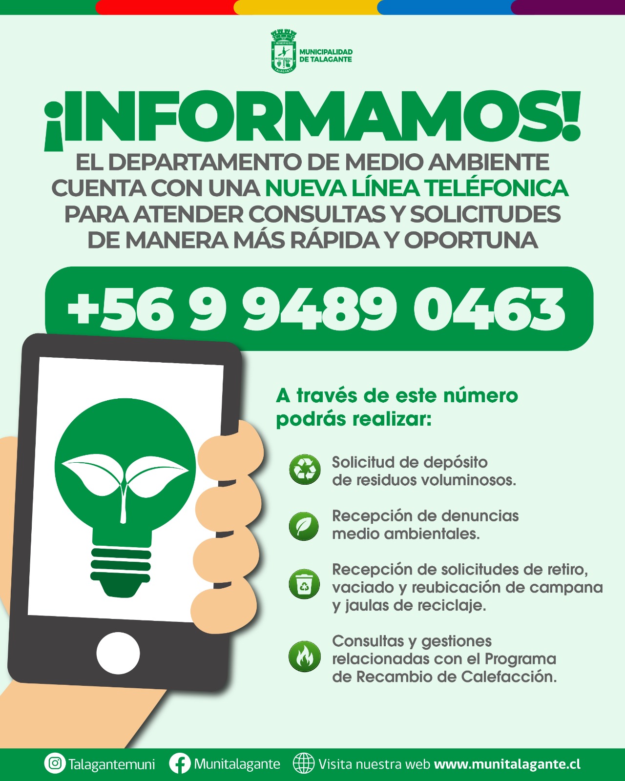 Nueva Línea Telefónica MEDIO AMBIENTE