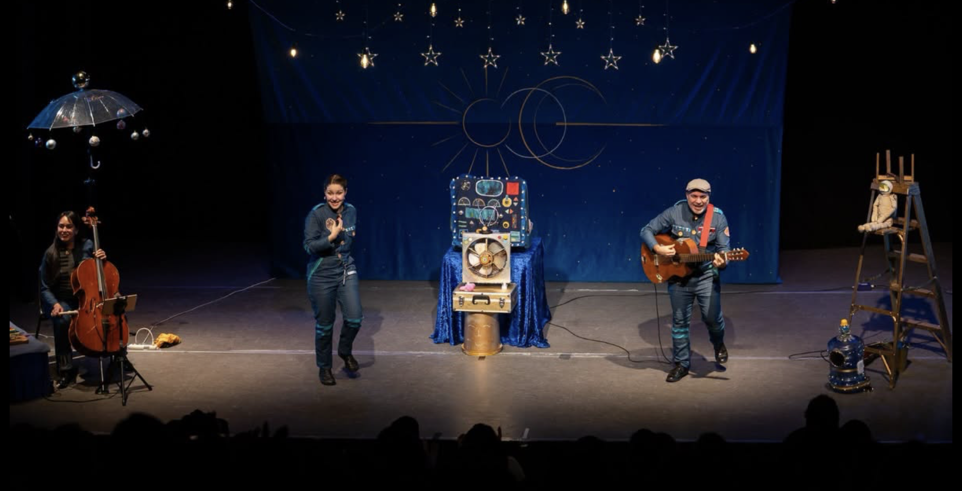 A teatro lleno disfrutamos de la obra “Astronauta, Marinero del Universo” de la Compañía Teatro de la Poesía. 